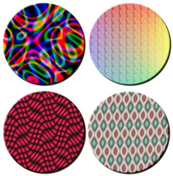 Multi Coloured Pattern Circles Stock-Illustration