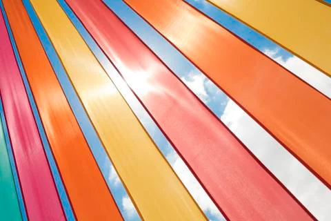 Multi-coloured ribbons Stock Photos
