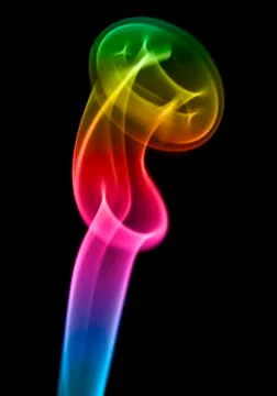 Multi-coloured smoke. background. Stock Illustration