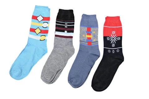 Multi-coloured socks Stock Photos