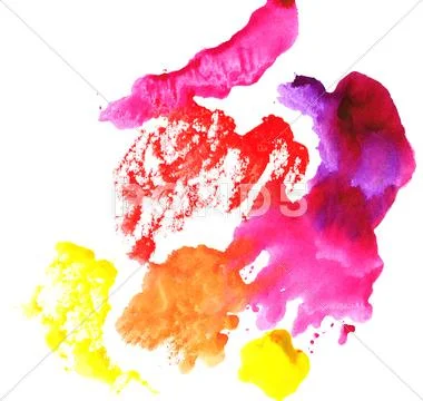 Multi-coloured spot, watercolour abstract hand painted background Stock Photos