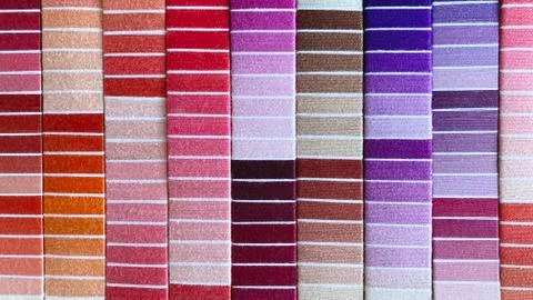 Multi-coloured threads background texture Stock Photos