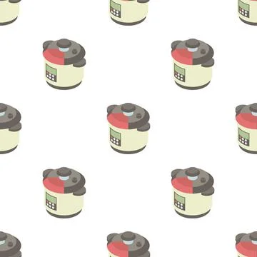 Multi cooker pattern seamless vector Illustrazione stock