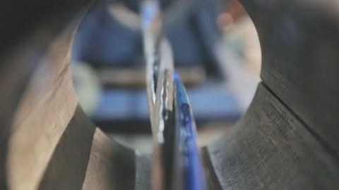 Multi-core cable production in a factory, multi-core cable weaving process Vidéo 131603688