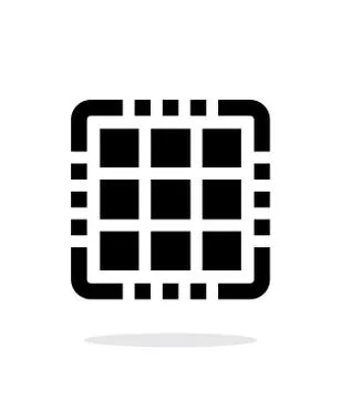 Multi Core CPU simple icon on white background Stock Illustration