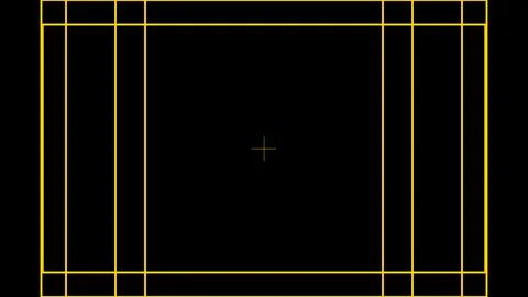 Multi Crop Guide Overlay, Square Portrait and Vertical Framing References w.. Illustrazione stock