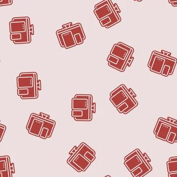 Multi device compatibility glyph seamless pattern Illustrazione stock