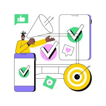 Multi device targeting abstract concept vector illustration. Stock Illustration