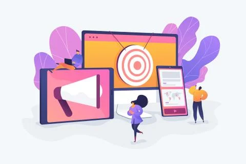 Multi device targeting concept vector illustration. 스톡 일러스트