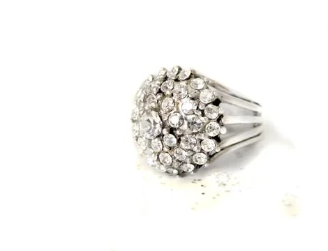 Multi diamond ring Stock Photos