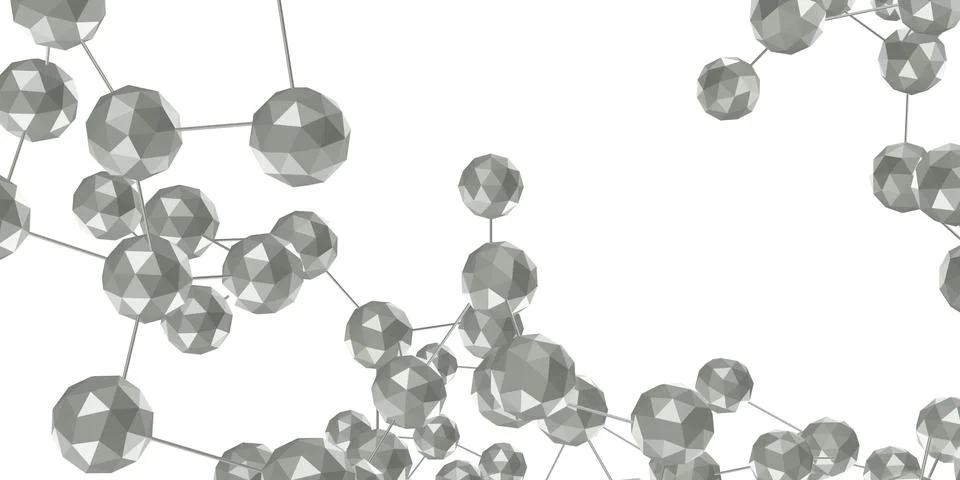 Multi-dimensional cube connection Abstract technology background Geometric ob Stock Illustration