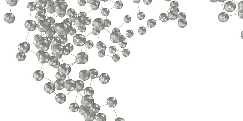 Multi-dimensional cube connection Abstract technology background Geometric ob Stock Illustration