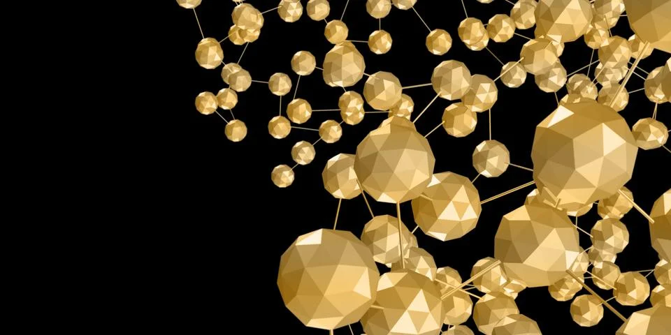 Multi-dimensional cube connection Abstract technology background Geometric ob Stock-Illustration