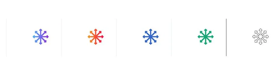 Multi Directional Arrow Icons Ilustração Stock