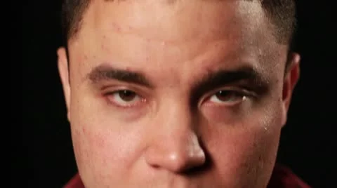 Multi-Ethnic Guy Close Stock Footage