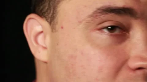 Multi-Ethnic Guy Close Smile Stock Footage 8989107