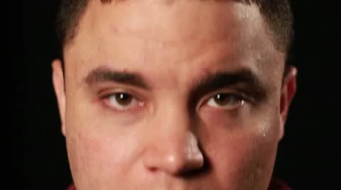 Multi-Ethnic Guy Look Up Stock Footage 8989056