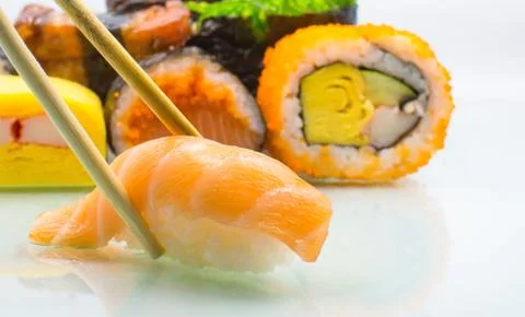 Multi-face sushi Foto stock