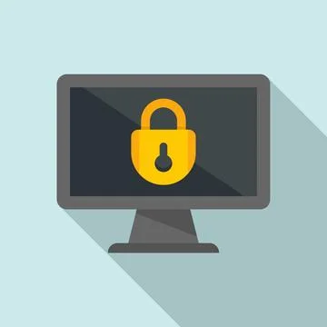 Multi-factor authentication icon, flat style Stock Illustration