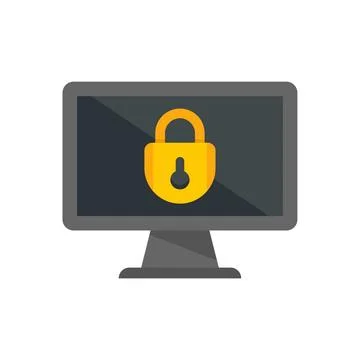 Multi-factor authentication icon flat isolated Illustrazione stock