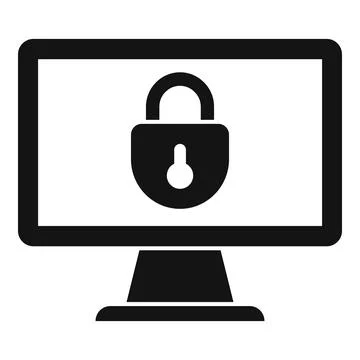 Multi-factor authentication icon, simple style Stock Illustration