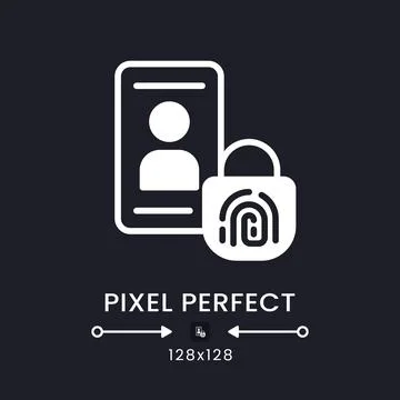 Multi-factor authentication white solid desktop icon イラスト素材