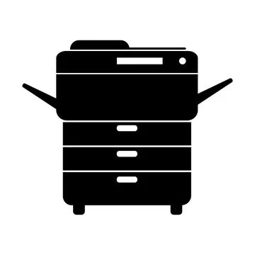 Multi-function printer or auto copier icon Stock Illustration