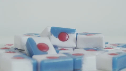 Multi function tablets for dish-washing 4K video 스톡 동영상 150607204