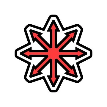 Multi functional color icon vector illustration Illustrazione stock