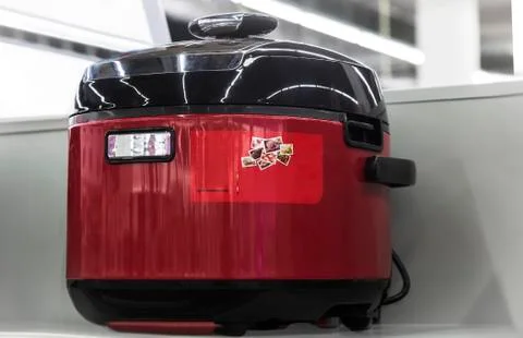 Multi-functional cooking machine on the display in the store. Stock Photos