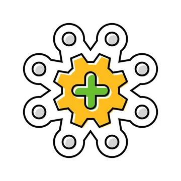 Multi functional design color icon vector illustration Illustrazione stock