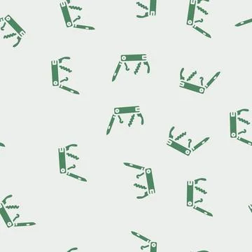 Multi functional glyph vector seamless pattern イラスト素材
