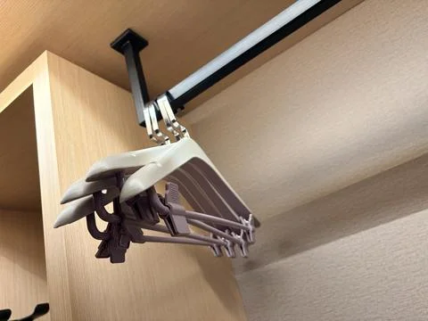 "Multi-functional Hanger for Space-Saving Closet Organization" Stock-Fotos