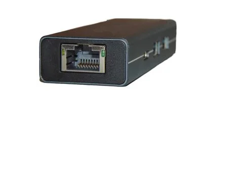 Multi functional USB-C Hub station, Ethernet, isolated on white Stock Photos