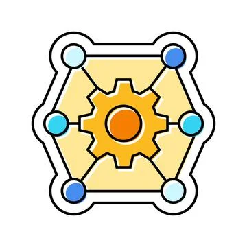 Multi functionality color icon vector illustration Stockillustratie