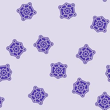 Multi functionality glyph seamless pattern 스톡 일러스트