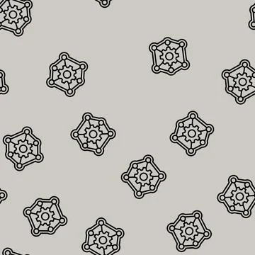 Multi functionality line seamless pattern 스톡 일러스트