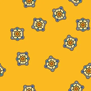 Multi functionality vector seamless pattern 스톡 일러스트