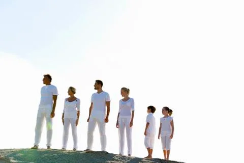 Multi generation family, the direction Stock Photos