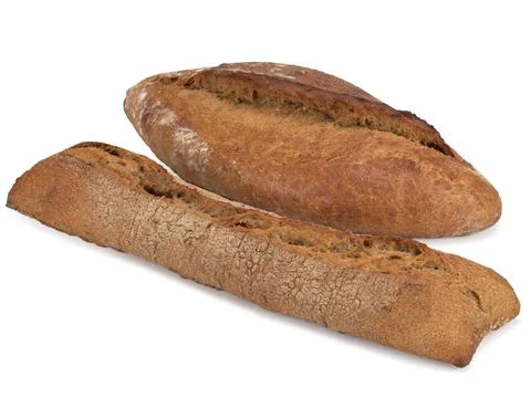 Multi Grain Brown Wheat Bread, close up Stock Photos