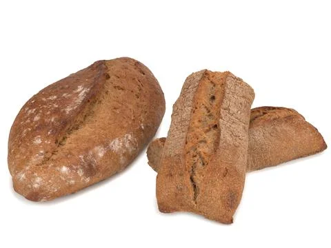 Multi Grain Brown Wheat Bread, close up Stock Photos