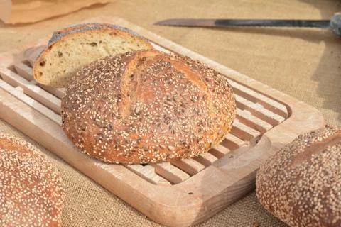 Multi grain french bread Stock-Fotos