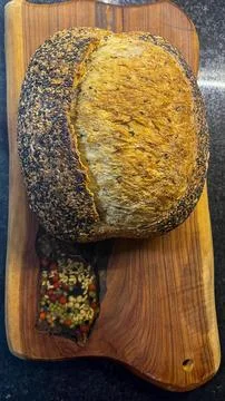 Multi-grain wholemeal bread Stock Photos