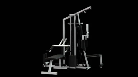 Multi Gym Equipment Stock Footage 133142487