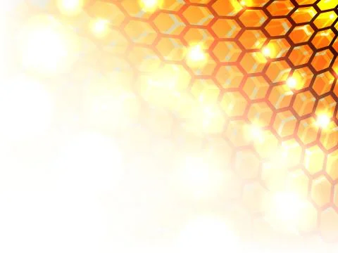 Multi hexagon abstract ground. Stock Illustration