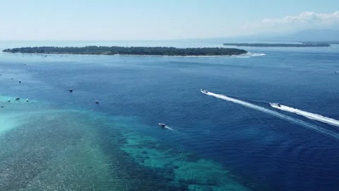 Multi island ocean panorama Stock Footage 329612651