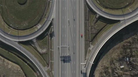 Multi-lane movement of a motorway Stock Footage 115089746