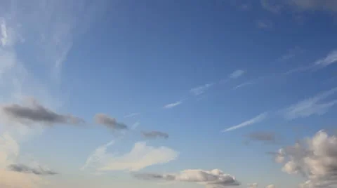 Multi layer clouds on the sky Video stock 11526773