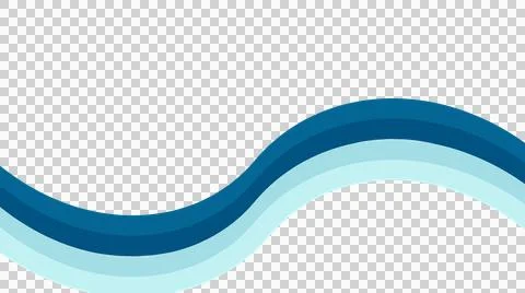Multi layered blue gradient wave vector background banner 스톡 일러스트