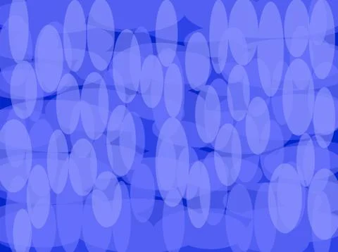 Multi Layered Blue Ovals Abstract Stock Illustration